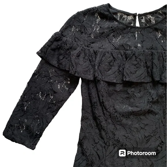 Crown and Ivy black lace dress, NWT - Picture 3 of 7